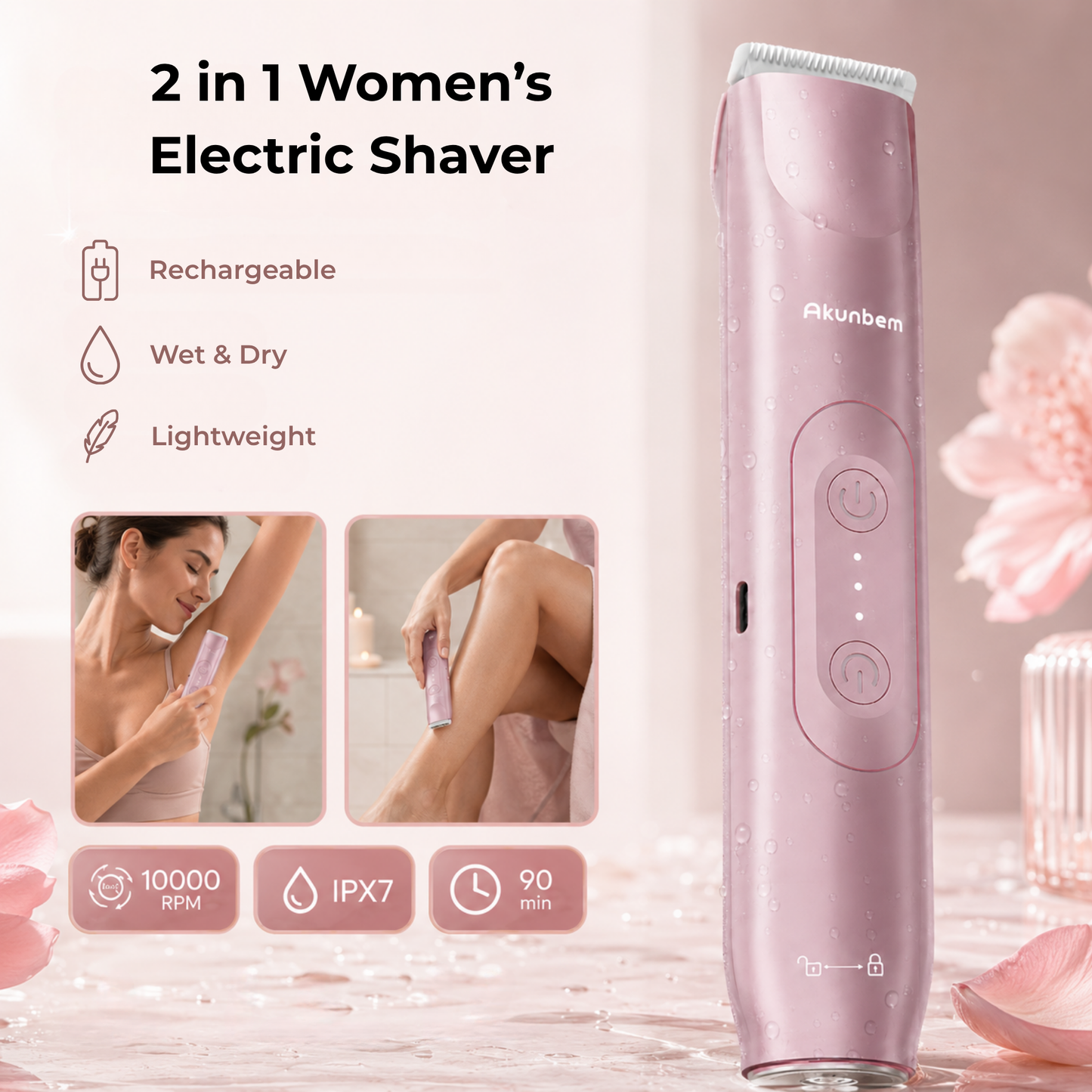 2 in 1 Women’s Electric Shaver